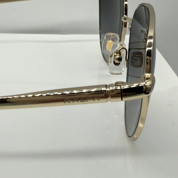 Ralph Lauren Sunglasses RA4144 9116/8G Shiny Gold Frames Gray Gradient Lenses - Picture 9 of 11